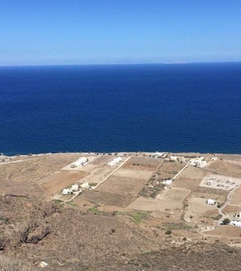 Santorini beachfront building land